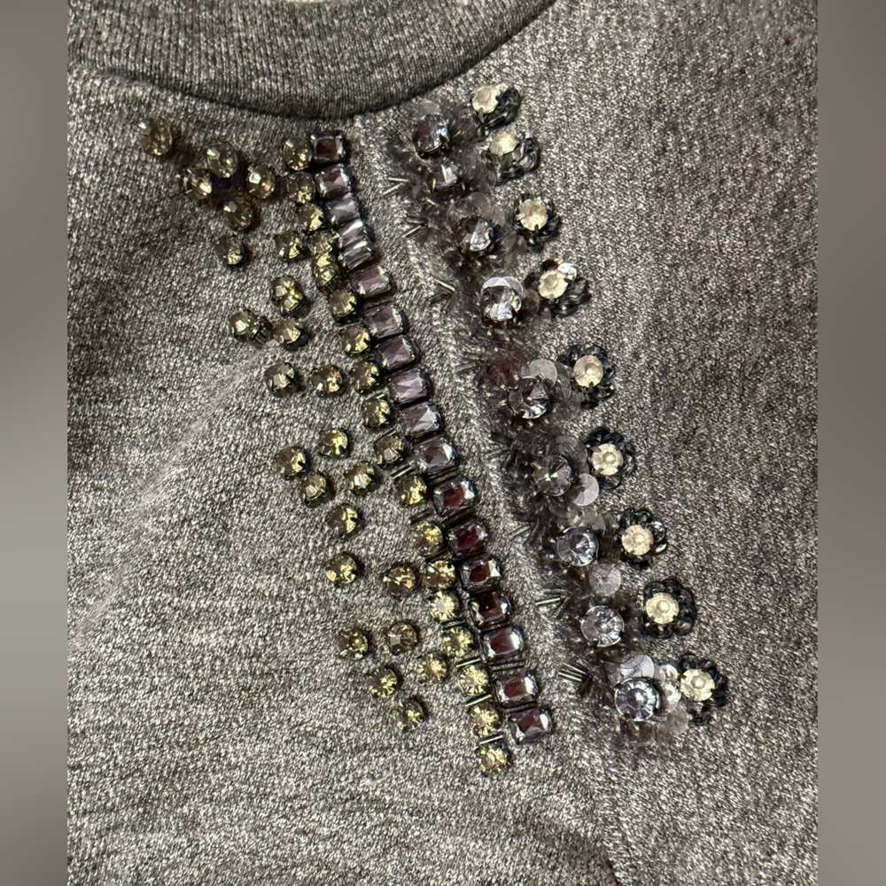Jcrew Rhinestone Sweatshirt - Picture 5 of 5